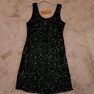 Sequin dress.Bought from the store Francescas.  Size large Nwt. Stretchy slip on